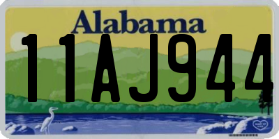 AL license plate 11AJ944