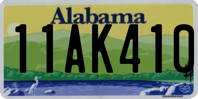 AL license plate 11AK410