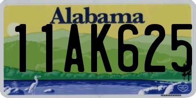 AL license plate 11AK625
