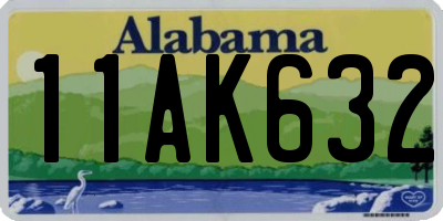 AL license plate 11AK632