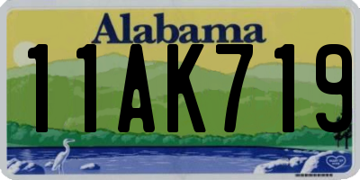 AL license plate 11AK719