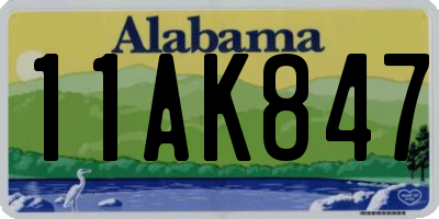AL license plate 11AK847