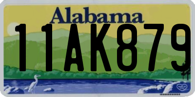 AL license plate 11AK879