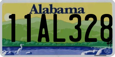 AL license plate 11AL328