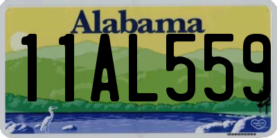AL license plate 11AL559