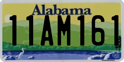 AL license plate 11AM161