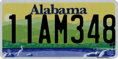AL license plate 11AM348
