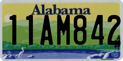 AL license plate 11AM842
