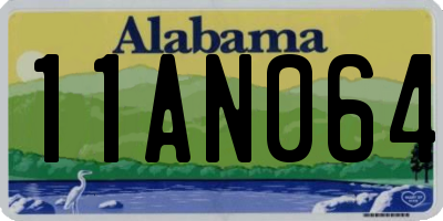 AL license plate 11AN064