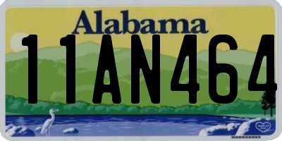AL license plate 11AN464