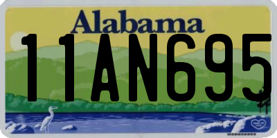 AL license plate 11AN695