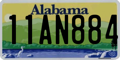 AL license plate 11AN884