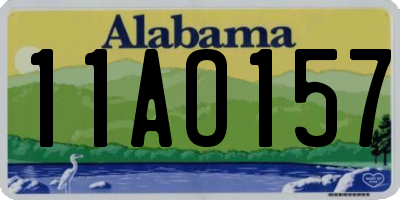 AL license plate 11AO157