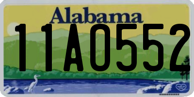 AL license plate 11AO552