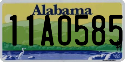 AL license plate 11AO585