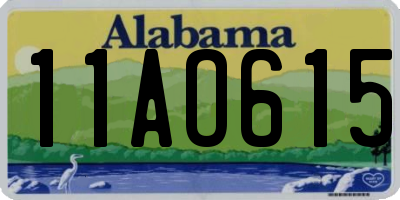AL license plate 11AO615