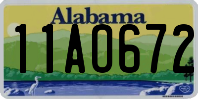 AL license plate 11AO672