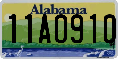 AL license plate 11AO910
