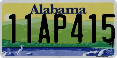 AL license plate 11AP415