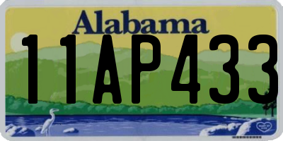 AL license plate 11AP433