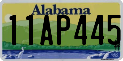 AL license plate 11AP445