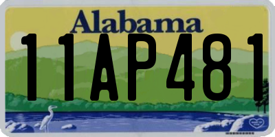 AL license plate 11AP481