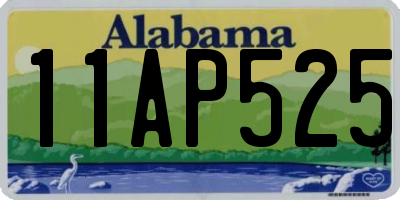 AL license plate 11AP525