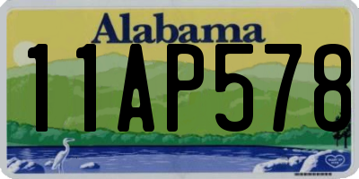 AL license plate 11AP578
