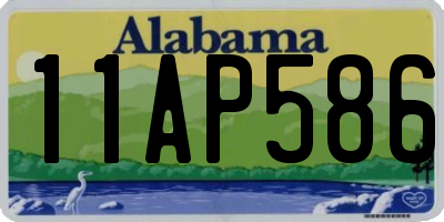 AL license plate 11AP586