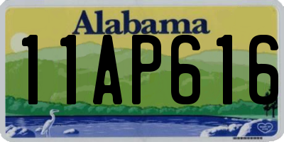 AL license plate 11AP616