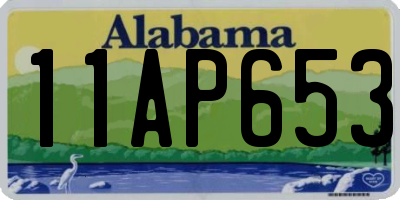 AL license plate 11AP653