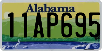 AL license plate 11AP695