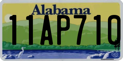 AL license plate 11AP710