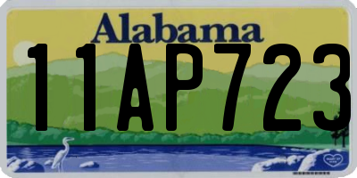 AL license plate 11AP723