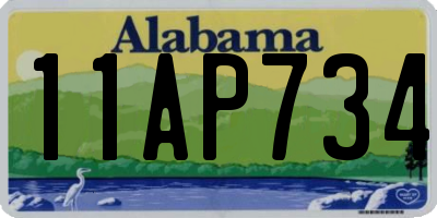AL license plate 11AP734