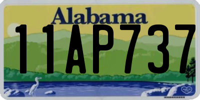 AL license plate 11AP737