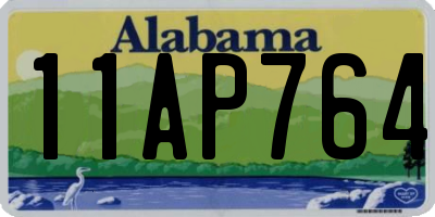 AL license plate 11AP764