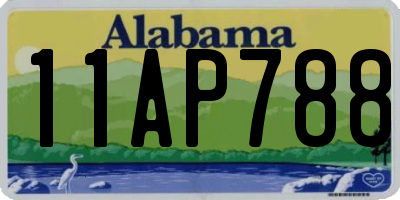 AL license plate 11AP788
