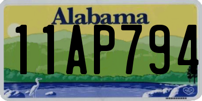 AL license plate 11AP794