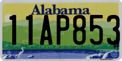 AL license plate 11AP853