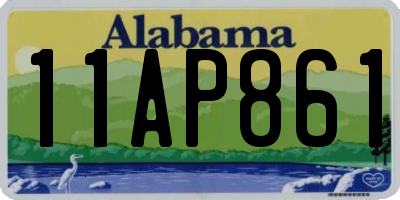 AL license plate 11AP861