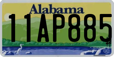 AL license plate 11AP885
