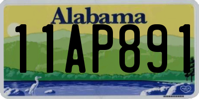 AL license plate 11AP891