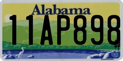 AL license plate 11AP898