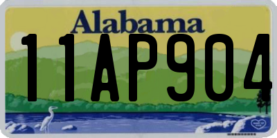 AL license plate 11AP904