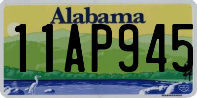 AL license plate 11AP945