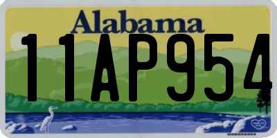 AL license plate 11AP954