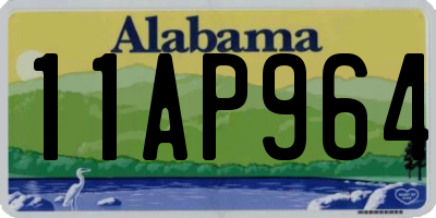 AL license plate 11AP964