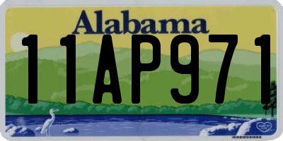 AL license plate 11AP971