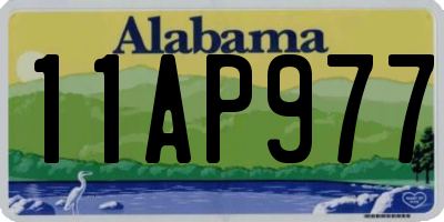 AL license plate 11AP977